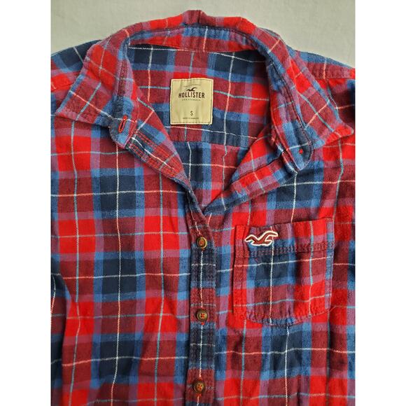 Plaid Shirt Size S Bundle Of 3 Hollister Old Navy Button Down Back To School - Picture 10 of 12